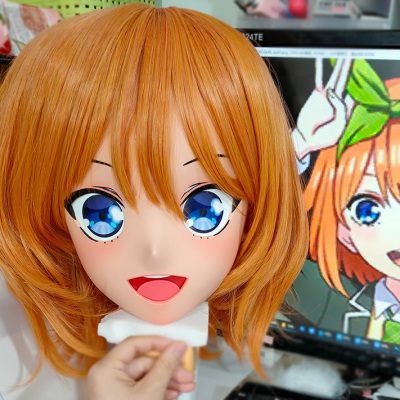 (GLA039)Customize Character'! Female/Girl Resin Full/Half Head With Lock Anime Cosplay Japanese Animego Kigurumi Mask